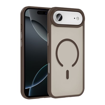 Apple iPhone 17 Air Kılıf M-safe Şarj Özellikli Mat Arka Yüzey Zore Sio Kapak