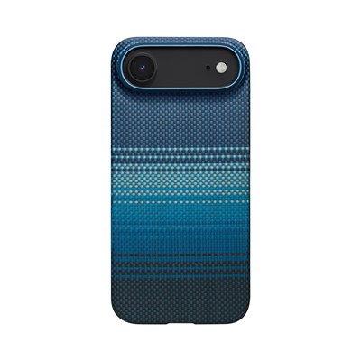 Apple iPhone 17 Air Kılıf M-safe Şarj Özellikli Aramid Fiber Pitaka Tactile Woven Sunset-Moonrise Serisi Sunset Kapak