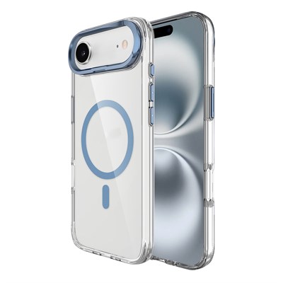 Apple iPhone 17 Air Kılıf M-safe Şarj Özellikli Airbagli Kamera Standlı Zore Azor Kapak