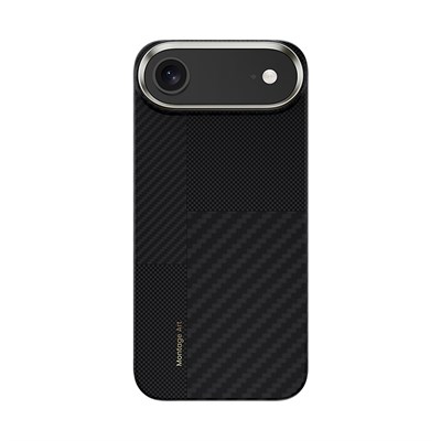 Apple iPhone 17 Air Kılıf M-safe Şarj Özellikli Karbon Fiber Benks Montage ArmorAir Kevlar Kapak