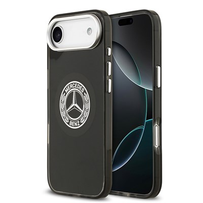 Apple iPhone 17 Air Kılıf Mercedes Benz Orjinal Lisanslı M-safe Şarj Özellikli Çift Katmanlı PC Nostaljik Yıldız Dizayn Kapak