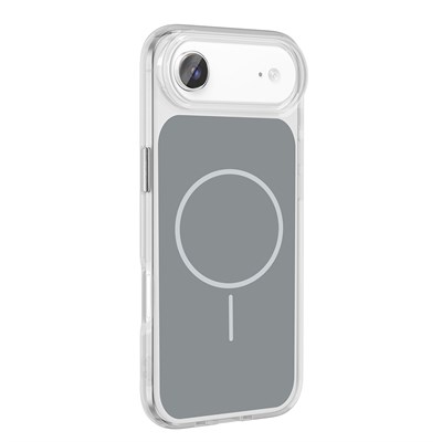 Apple iPhone 17 Air Kılıf  Metal Buton Tasarımlı Zore İkonik Sert Silikon Kapak