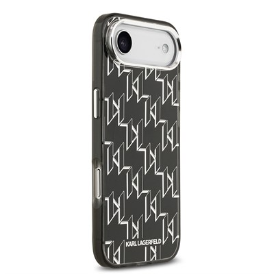 Apple iPhone 17 Air Kılıf Orjinal Lisanslı M-safe Şarj Özellikli Karl Lagerfeld IML Baskılı Monogram Dizayn Kapak