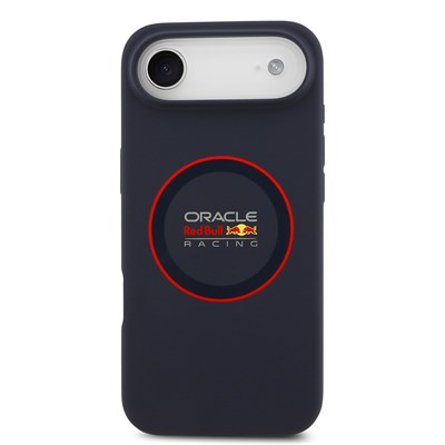 Apple iPhone 17 Air Kılıf Redbull Orjinal Lisanslı M-safe Şarj Özellikli Kırmızı Halka ve Logo Silikon Kapak