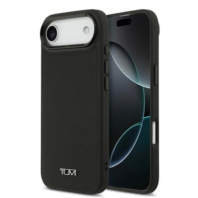 Apple iPhone 17 Air Kılıf TUMI M-safe Şarj Özellikli Deri Noktalı Dizayn Kapak