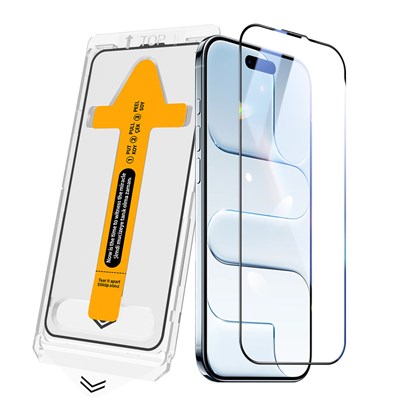 Apple iPhone 17 Air Zore 2.5D Oliv HD Temperli Cam Ekran Koruyucu + Kolay Uygulama Aparatı