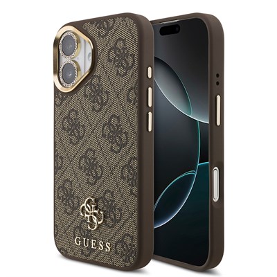 Apple iPhone 17 Guess Orjinal Lisanslı 4G ve Yazı Logolu Kılıf + Ekran Koruyucu + Lens Koruyucu 3in1 Aksesuar Seti