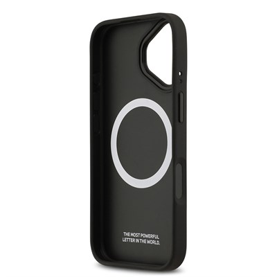 Apple iPhone 17 Kılıf BMW Orjinal Lisanslı M-safe Şarj Özellikli Metal BMW ve M Logolu PU Karbon Tasarımlı Kapak