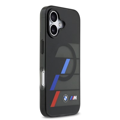 Apple iPhone 17 Kılıf BMW Orjinal Lisanslı M-safe Şarj Özellikli IML Baskılı Üç Renkli M Dizayn Kapak