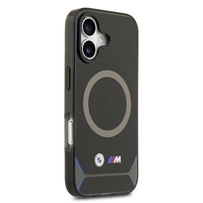 Apple iPhone 17 Kılıf BMW Orjinal Lisanslı M-safe Şarj Özellikli Metal Buton Tasarımlı IML Baskılı M Dizayn Kapak