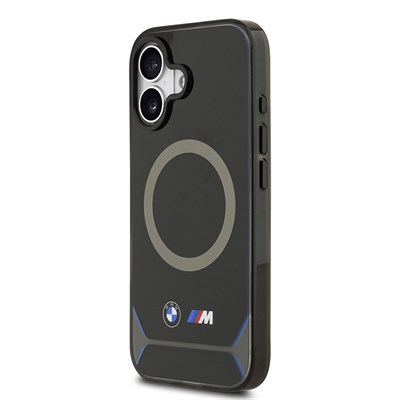 Apple iPhone 17 Kılıf BMW Orjinal Lisanslı M-safe Şarj Özellikli Metal Buton Tasarımlı IML Baskılı M Dizayn Kapak
