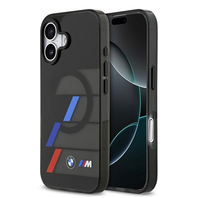 Apple iPhone 17 Kılıf BMW Orjinal Lisanslı M-safe Şarj Özellikli IML Baskılı Üç Renkli M Dizayn Kapak