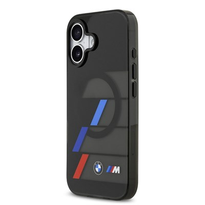 Apple iPhone 17 Kılıf BMW Orjinal Lisanslı M-safe Şarj Özellikli IML Baskılı Üç Renkli M Dizayn Kapak