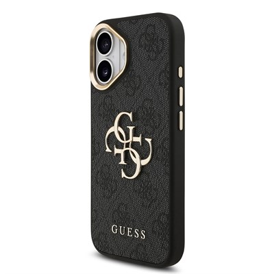 Apple iPhone 17 Kılıf Guess Orjinal Lisanslı 4G Büyük Metal Logolu Kalın Askılı Kapak
