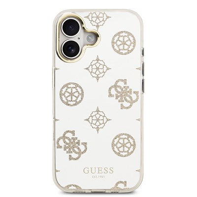 Apple iPhone 17 Kılıf Guess Orjinal Lisanslı Metal Kamera Çerçeveli Simli Aynalı Kapak