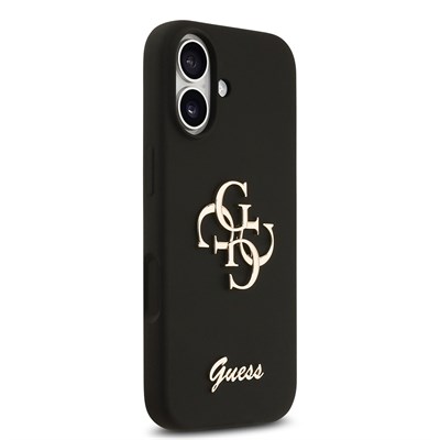 Apple iPhone 17 Kılıf Guess Orjinal Lisanslı Grained Yazı Logolu Kapak