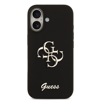 Apple iPhone 17 Kılıf Guess Orjinal Lisanslı Grained Yazı Logolu Kapak