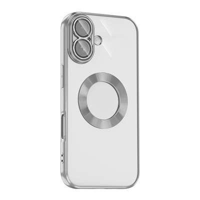 Apple iPhone 17 Kılıf Kamera Korumalı Logo Gösteren Zore Omega Kapak