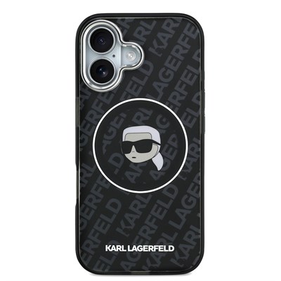 Apple iPhone 17 Kılıf Karl Lagerfeld Orjinal Lisanslı IML Baskılı KL Heads Kapak