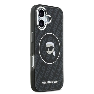 Apple iPhone 17 Kılıf Karl Lagerfeld Orjinal Lisanslı IML Baskılı KL Heads Kapak