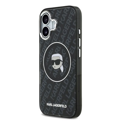 Apple iPhone 17 Kılıf Karl Lagerfeld Orjinal Lisanslı IML Baskılı KL Heads Kapak