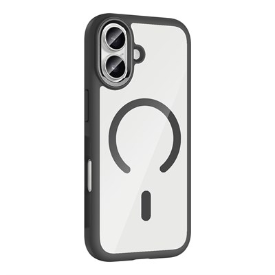Apple iPhone 17 Kılıf M-Safe Şarj Özellikli Metal Kamera Çerçeveli Zore Tiko Kapak