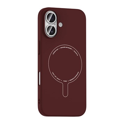 Apple iPhone 17 Kılıf M-Safe Şarj Özellikli Kamera Korumalı Zore Elio Sert PC Kapak