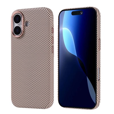 Apple iPhone 17 Kılıf M-safe Şarj Özellikli Karbon Fiber Görünümlü Zore Nekst Kapak