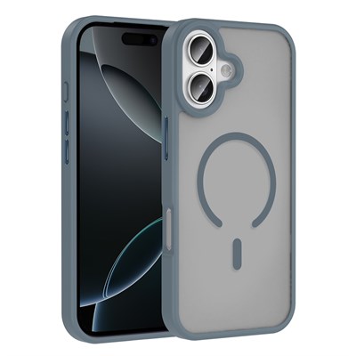 Apple iPhone 17 Kılıf M-safe Şarj Özellikli Mat Arka Yüzey Zore Sio Kapak