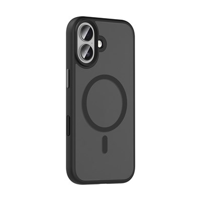 Apple iPhone 17 Kılıf Mat Arka Yüzey Wireless Şarj Özellikli Zore Flet M-safe Kapak