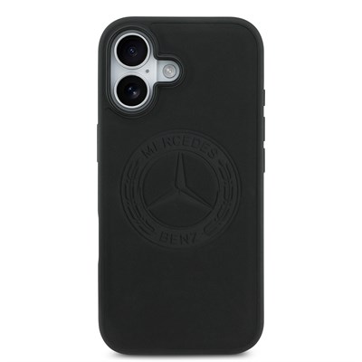 Apple iPhone 17 Kılıf Mercedes Benz Orjinal Lisanslı M-safe Şarj Özellikli Hakiki Deri Nostaljik Yıldız Dizayn Kapak