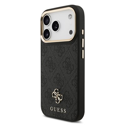 Apple iPhone 17 Pro Guess Orjinal Lisanslı 4G ve Yazı Logolu Kılıf + Ekran Koruyucu + Lens Koruyucu 3in1 Aksesuar Seti