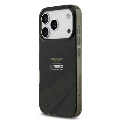 Apple iPhone 17 Pro Kılıf Aston Martin Orjinal Lisanslı M-safe Şarj Özellikli IML Baskı Logolu Formula Tasarımlı Kapak