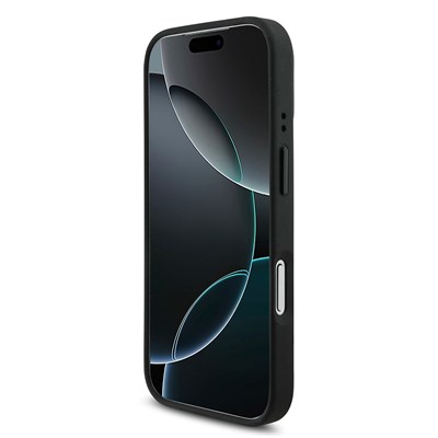 Apple iPhone 17 Pro Kılıf BMW Orjinal Lisanslı M-safe Şarj Özellikli Metal BMW ve M Logolu PU Karbon Tasarımlı Kapak