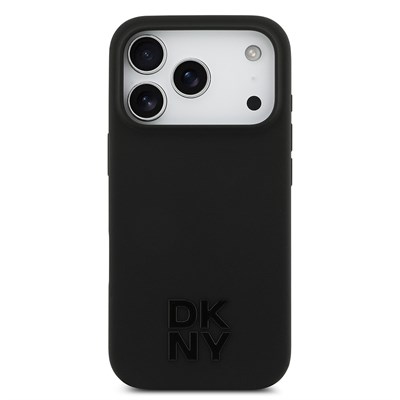 Apple iPhone 17 Pro Kılıf DKNY Orjinal Lisanslı M-safe Şarj Özellikli Metal Logolu Silikon Kapak