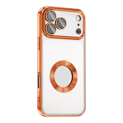 Apple iPhone 17 Pro Kılıf Kamera Korumalı Logo Gösteren Zore Omega Kapak