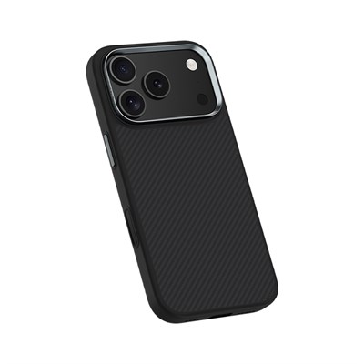 Apple iPhone 17 Pro Kılıf Karbon Fiber M-safe Şarj Özellikli Benks Hybrid ArmorPro 600D Kevlar Kapak