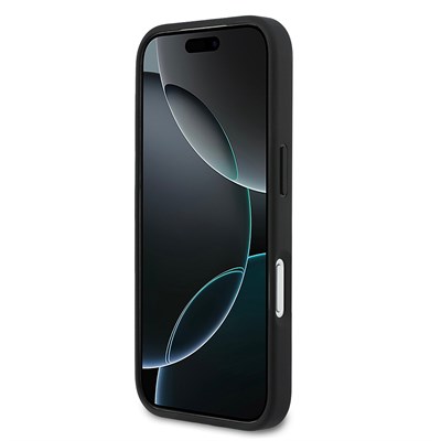 Apple iPhone 17 Pro Kılıf Lacoste Orjinal Lisanslı M-safe Şarj Özellikli PU Deri Tasarımlı Kartlıklı Karışık Monogram Desenli Kapak