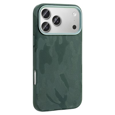 Apple iPhone 17 Pro Kılıf M-Safe Şarj Özellikli Kamuflaj Tasarımlı Zore Sera Sert PC Kapak