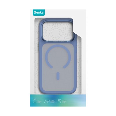 Apple iPhone 17 Pro Kılıf M-Safe Şarj Özellikli Benks Mist C-Magnet Yeni Seri Kapak