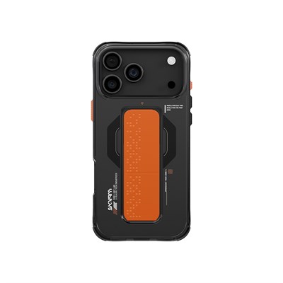 Apple iPhone 17 Pro Kılıf M-Safe Şarj Özellikli Airbag Tasarımlı Standlı Skinarma Haxa Kapak