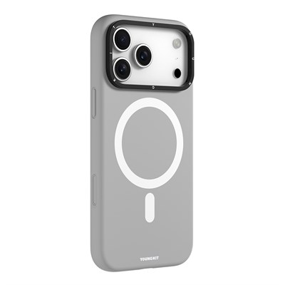 Apple iPhone 17 Pro Kılıf M-Safe Şarj Özellikli Kamera Standlı Youngkit Gel Cream Serisi Kapak