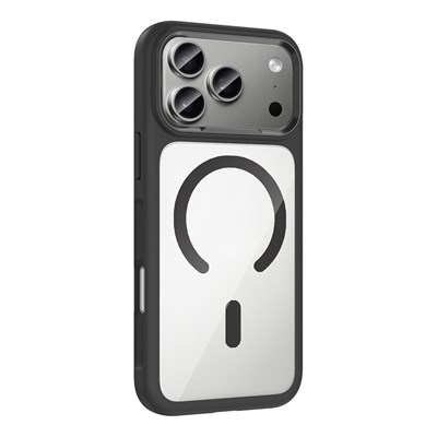 Apple iPhone 17 Pro Kılıf M-Safe Şarj Özellikli Metal Kamera Çerçeveli Zore Tiko Kapak