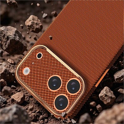 Apple iPhone 17 Pro Kılıf M-Safe Şarj Özellikli Zore Paris Zerre Sert PC Kapak