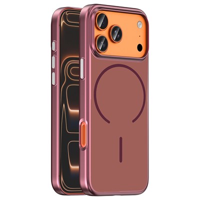 Apple iPhone 17 Pro Kılıf M-Safe Şarj Özellikli Zore Lora PC Kapak