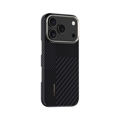 Apple iPhone 17 Pro Kılıf M-safe Şarj Özellikli Karbon Fiber Benks Montage ArmorAir Kevlar Kapak