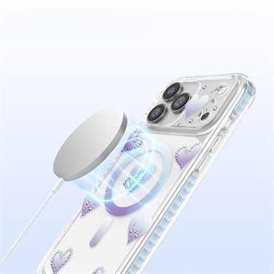 Apple iPhone 17 Pro Kılıf M-safe Şarj Özellikli Raptic Aramid Skin Serenity Serisi Kapak