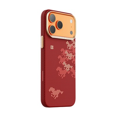 Apple iPhone 17 Pro Kılıf M-safe Şarj Özellikli Raptic Aramid Skin Chivalry Serisi Kapak