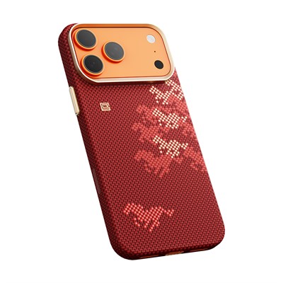 Apple iPhone 17 Pro Kılıf M-safe Şarj Özellikli Raptic Aramid Skin Chivalry Serisi Kapak
