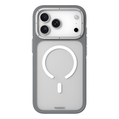 Apple iPhone 17 Pro Kılıf M-safe Şarj Özellikli Youngkit Rock Sand Serisi Kapak
